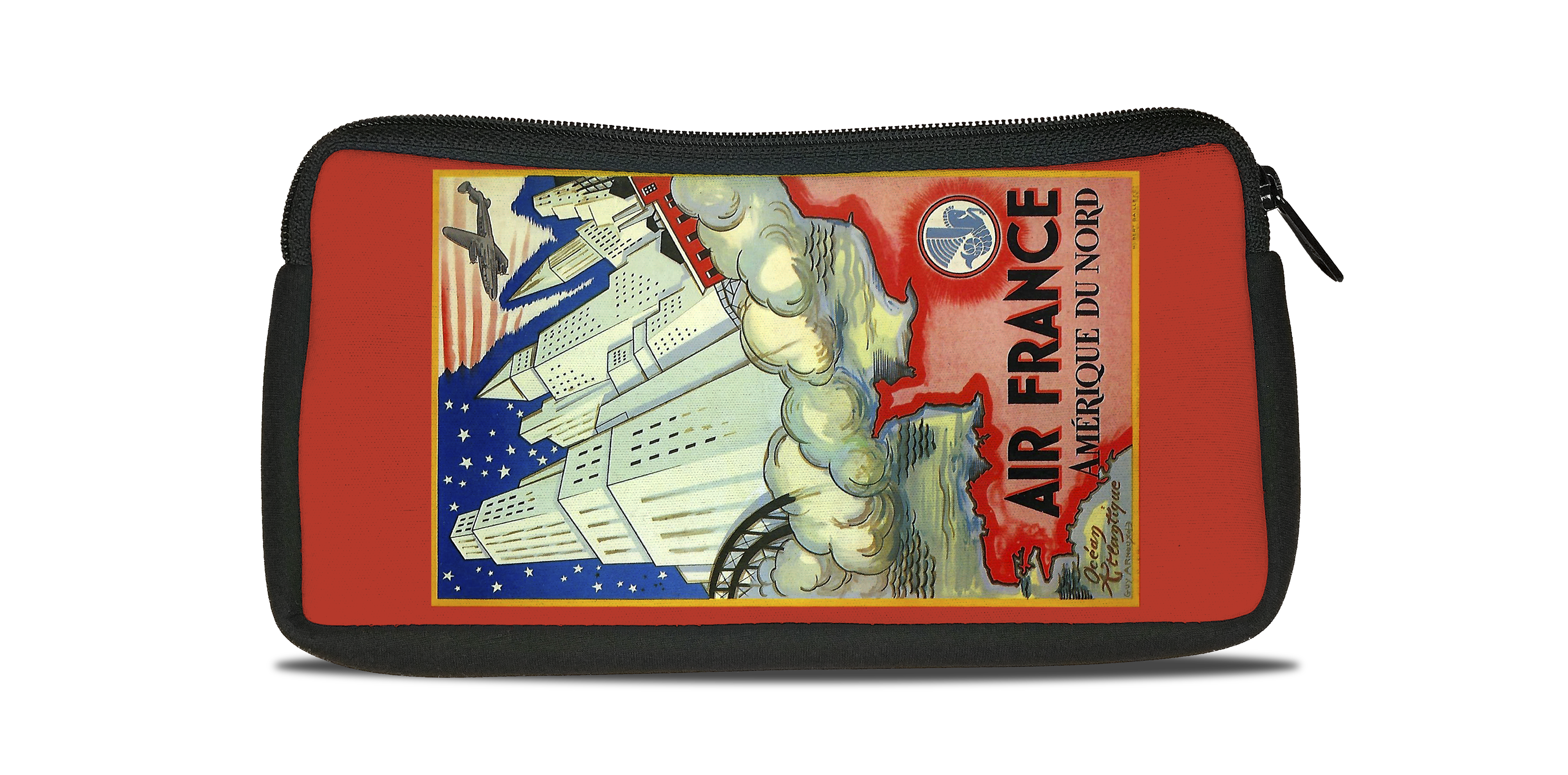 Air France Amérique du Nord Cover Bag Sticker Travel Pouch