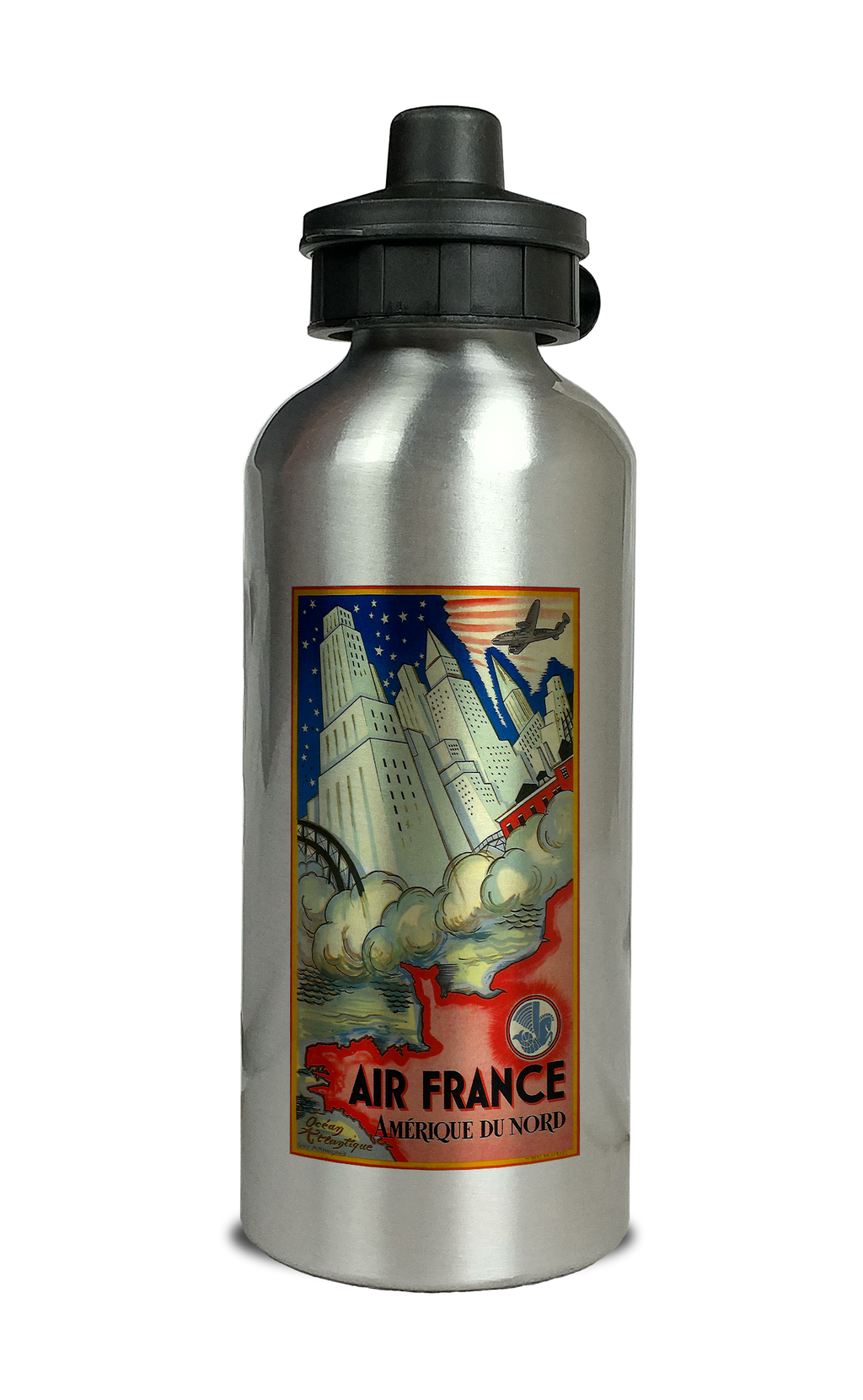 Air France Amérique du Nord Cover Aluminum Water Bottle