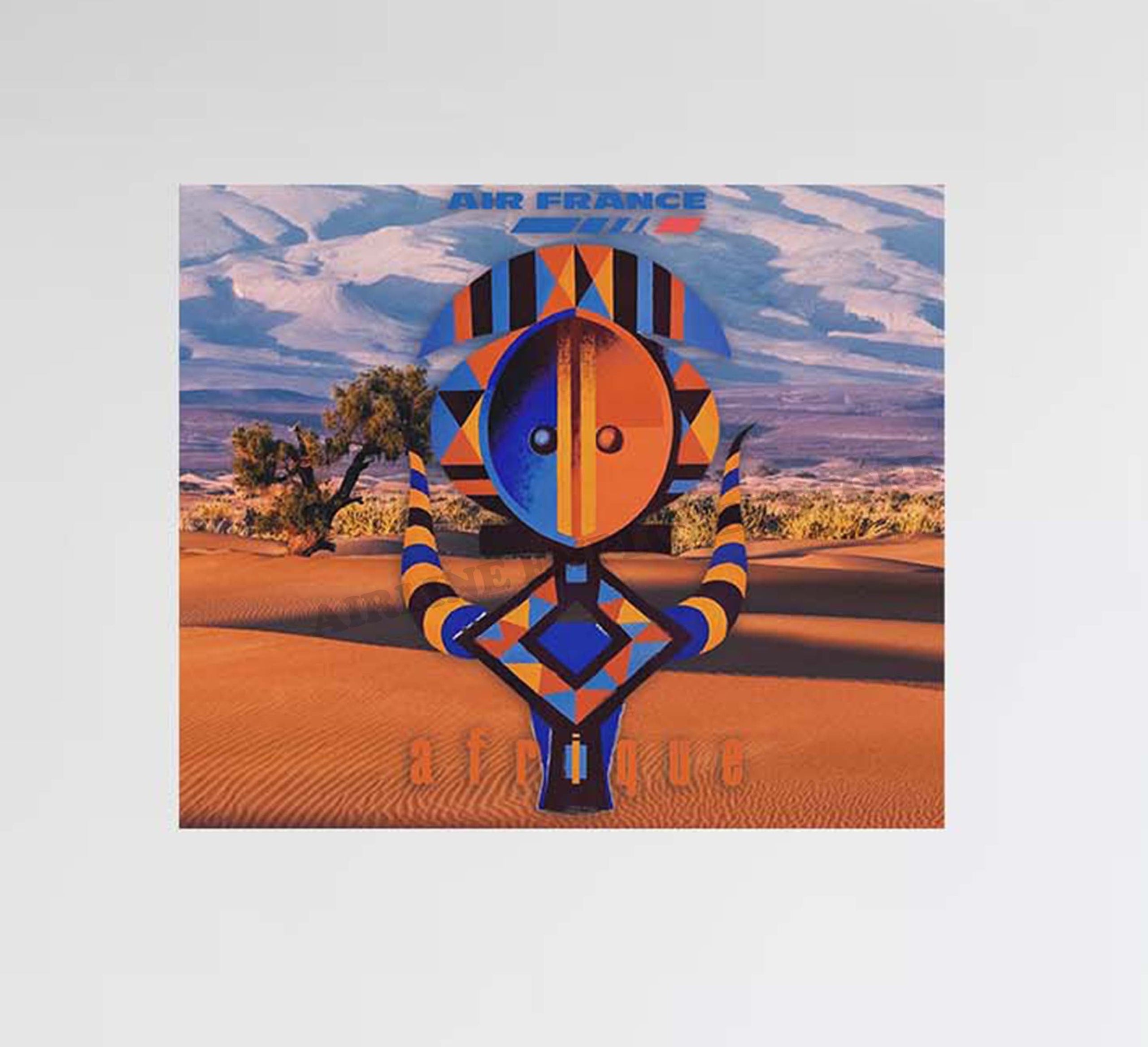 Air France Africa Poster Design Decal Stickers
