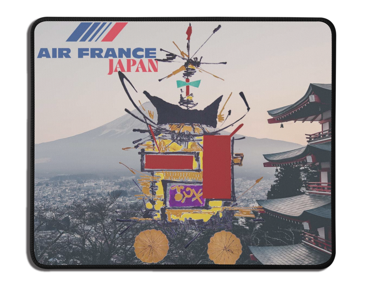 Air France Japan Collage Mousepad