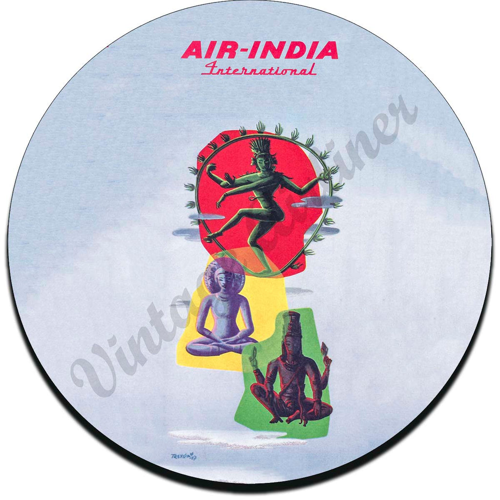 Air India Vintage Sandstone Coaster