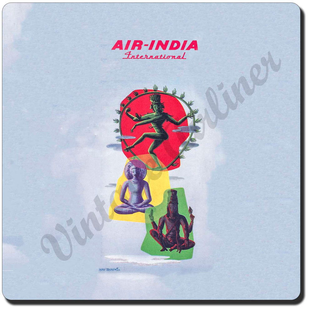 Air India Vintage Sandstone Coaster