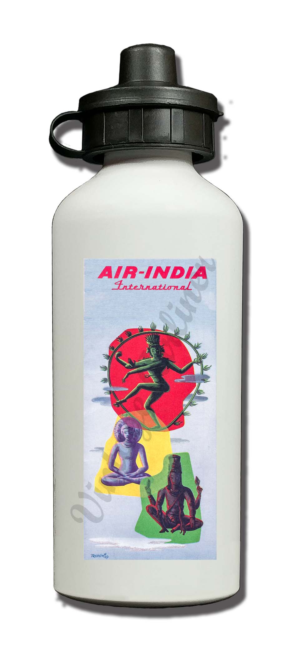 Air India Vintage Aluminum Water Bottle