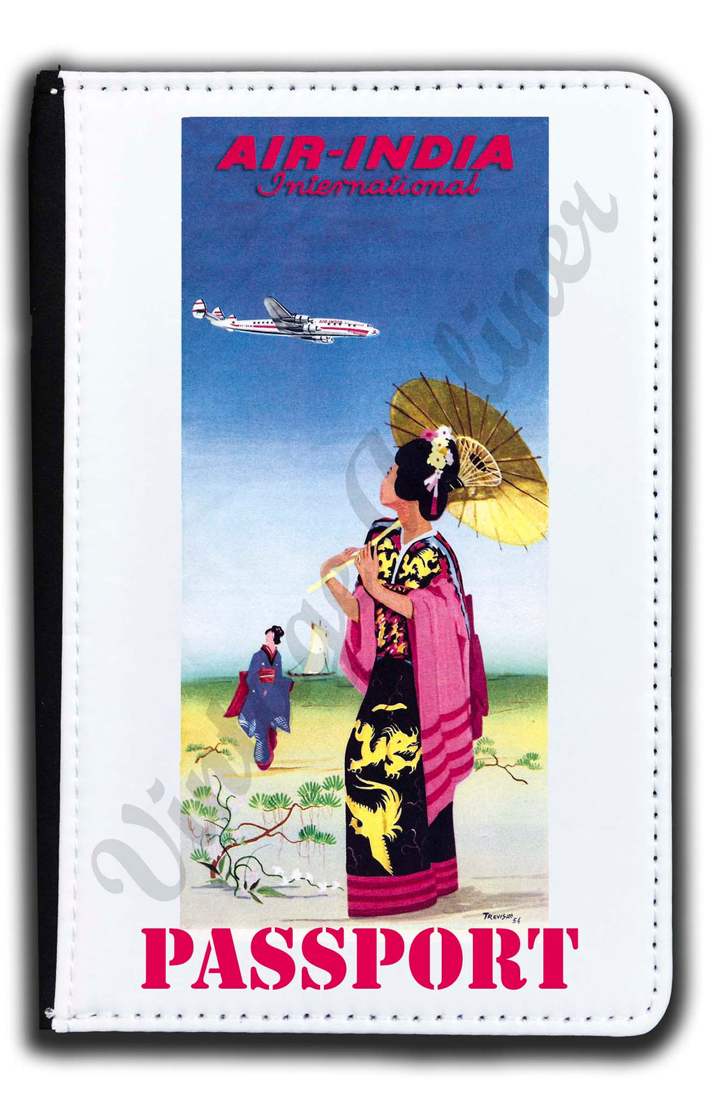 Air India Vintage Passport Case