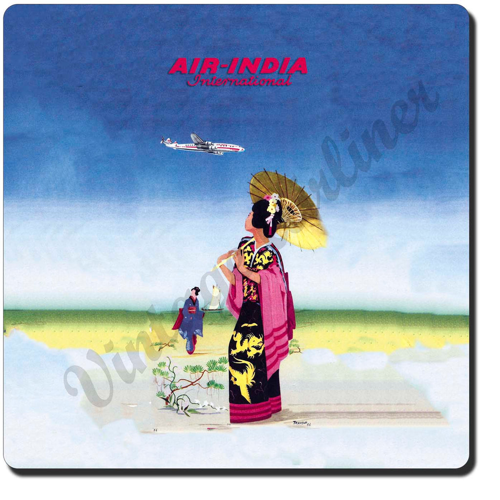 Air India Vintage Sandstone Coaster