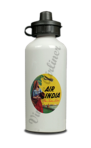 Air India Vintage Bag Sticker Aluminum Water Bottle