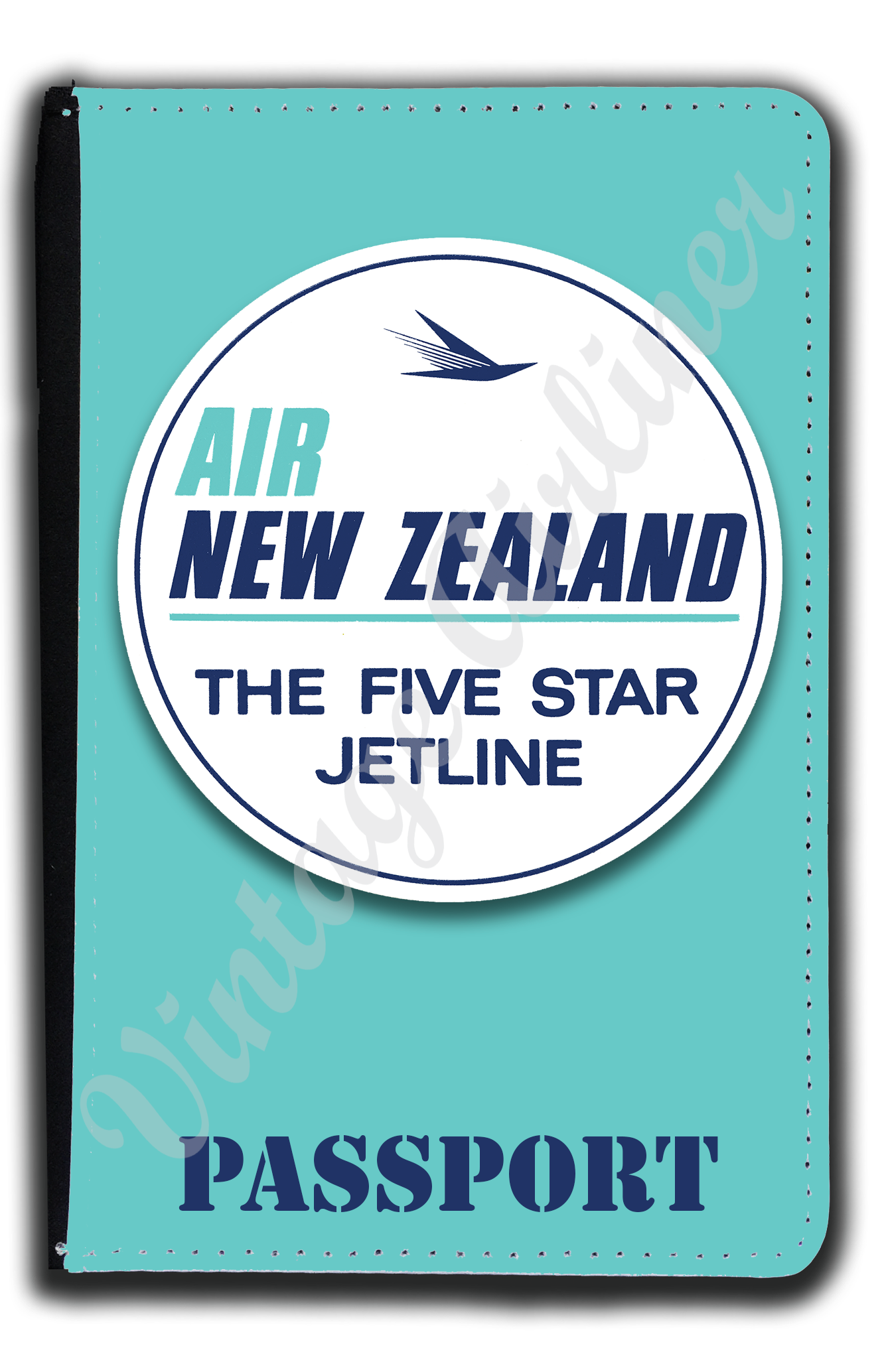 Air New Zealand Vintage Bag Sticker Passport Case