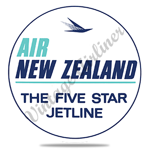 Air New Zealand 1960's Vintage Round Sandstone Coaster