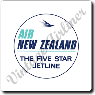 Air New Zealand 1960's Vintage Square Sandstone Coaster