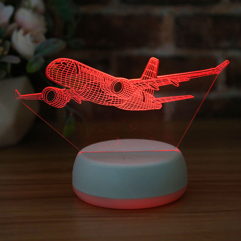 3D Airplane Night Light