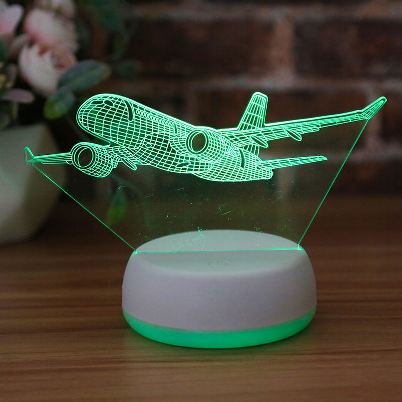 3D Airplane Night Light