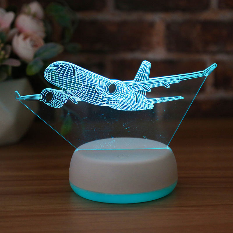 3D Airplane Night Light