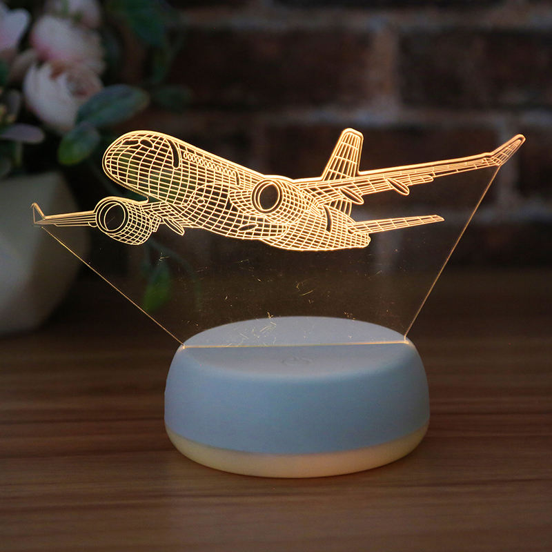 3D Airplane Night Light