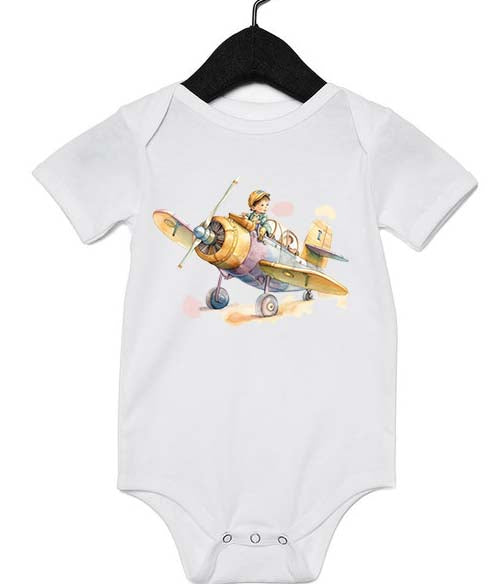 Baby Taking Flight Painting Design Infant Onesie