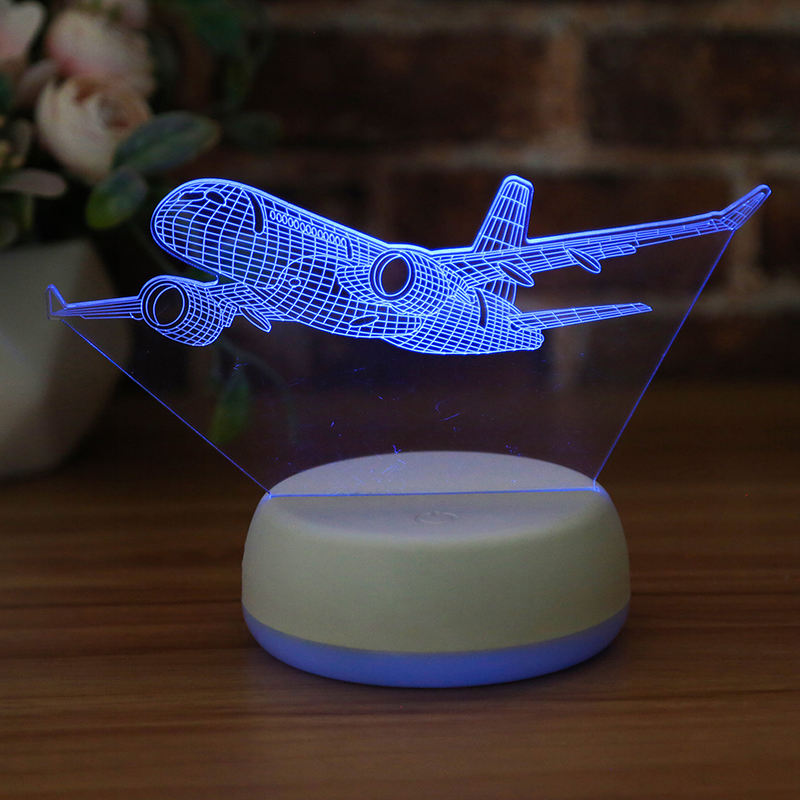 3D Airplane Night Light