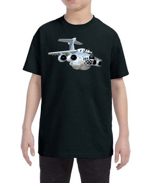 Airplane With A Smile Kids T-Shirt