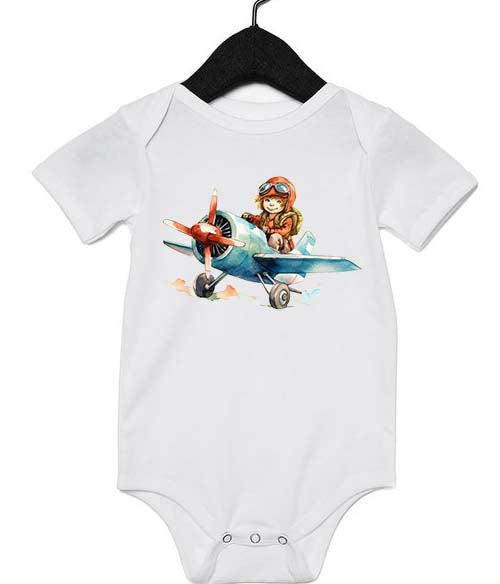 Flight Kid Painting Design Infant Onesie