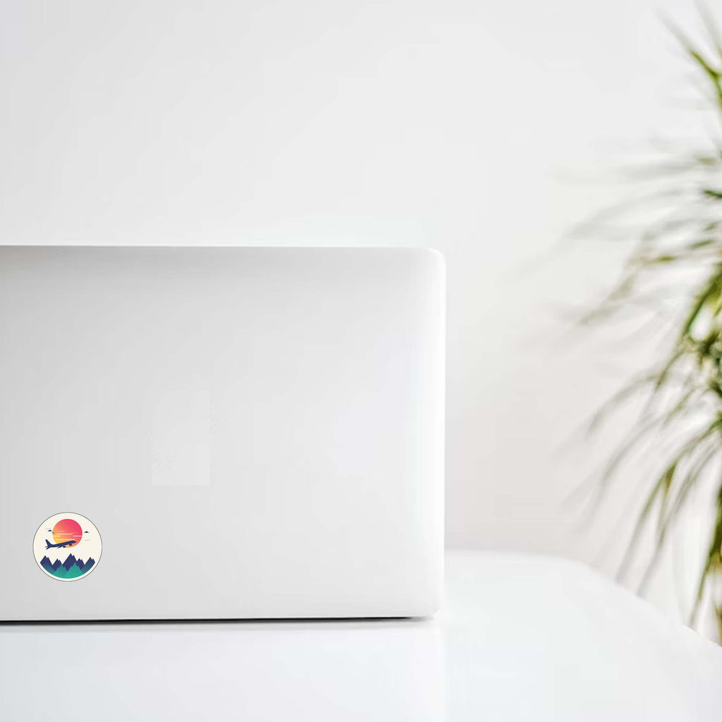 Minimal Plane Design Decal Stickers