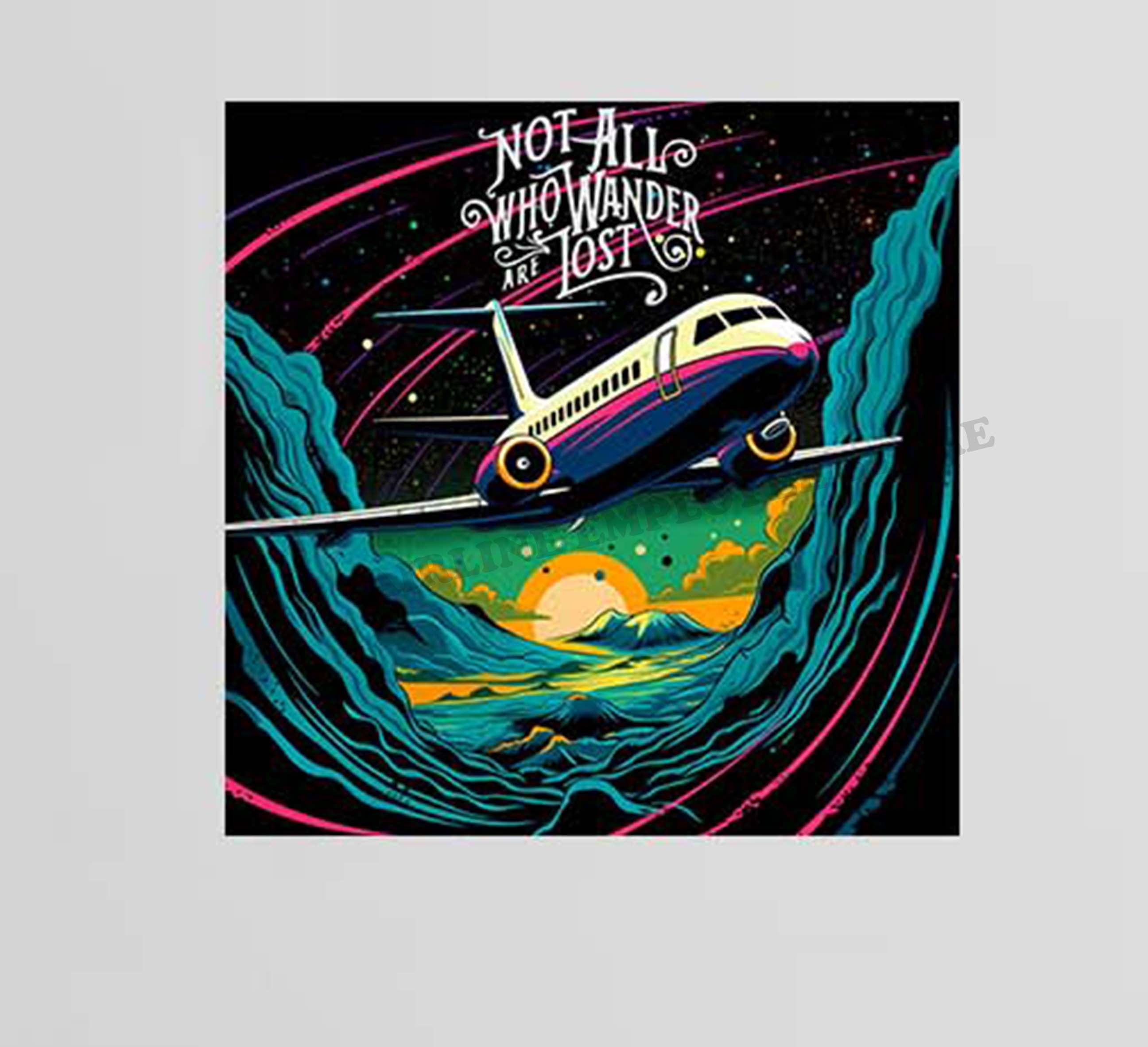 Not All Who Wonder Are Lost Pop Art Design Decal Stickers