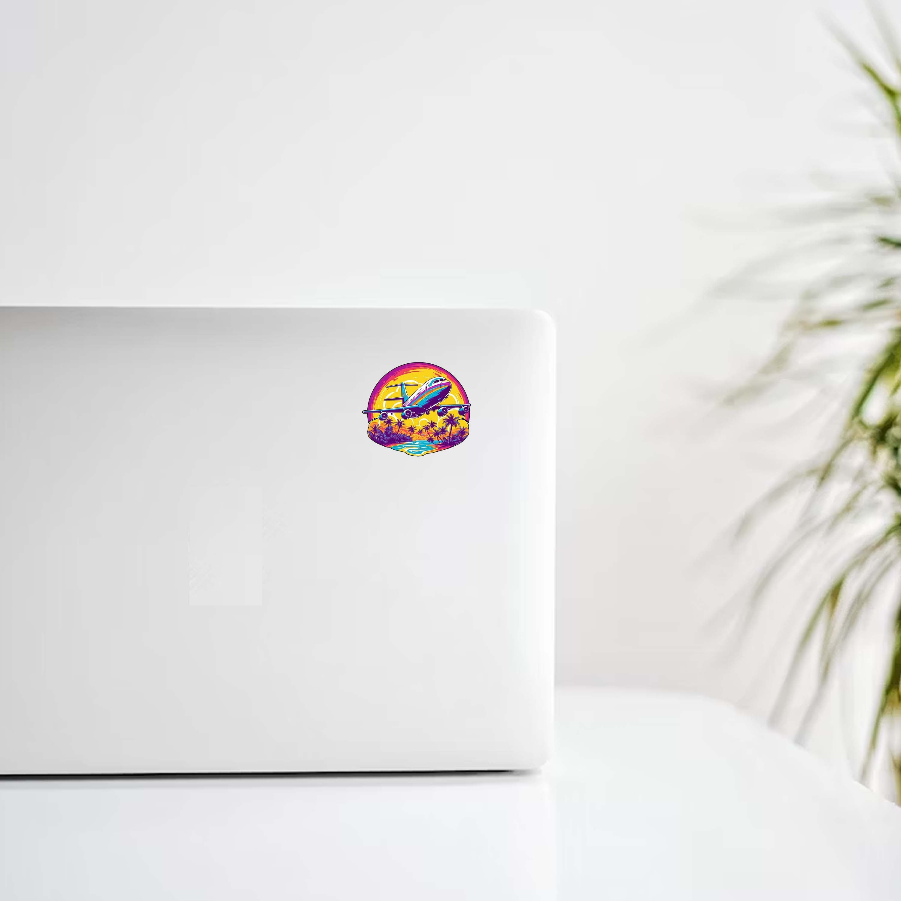Pop Art Airplane Design Decal Stickers