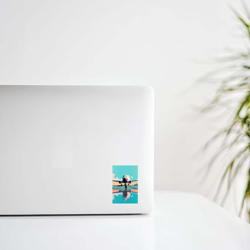 Airplane Reflection Design Decal Stickers