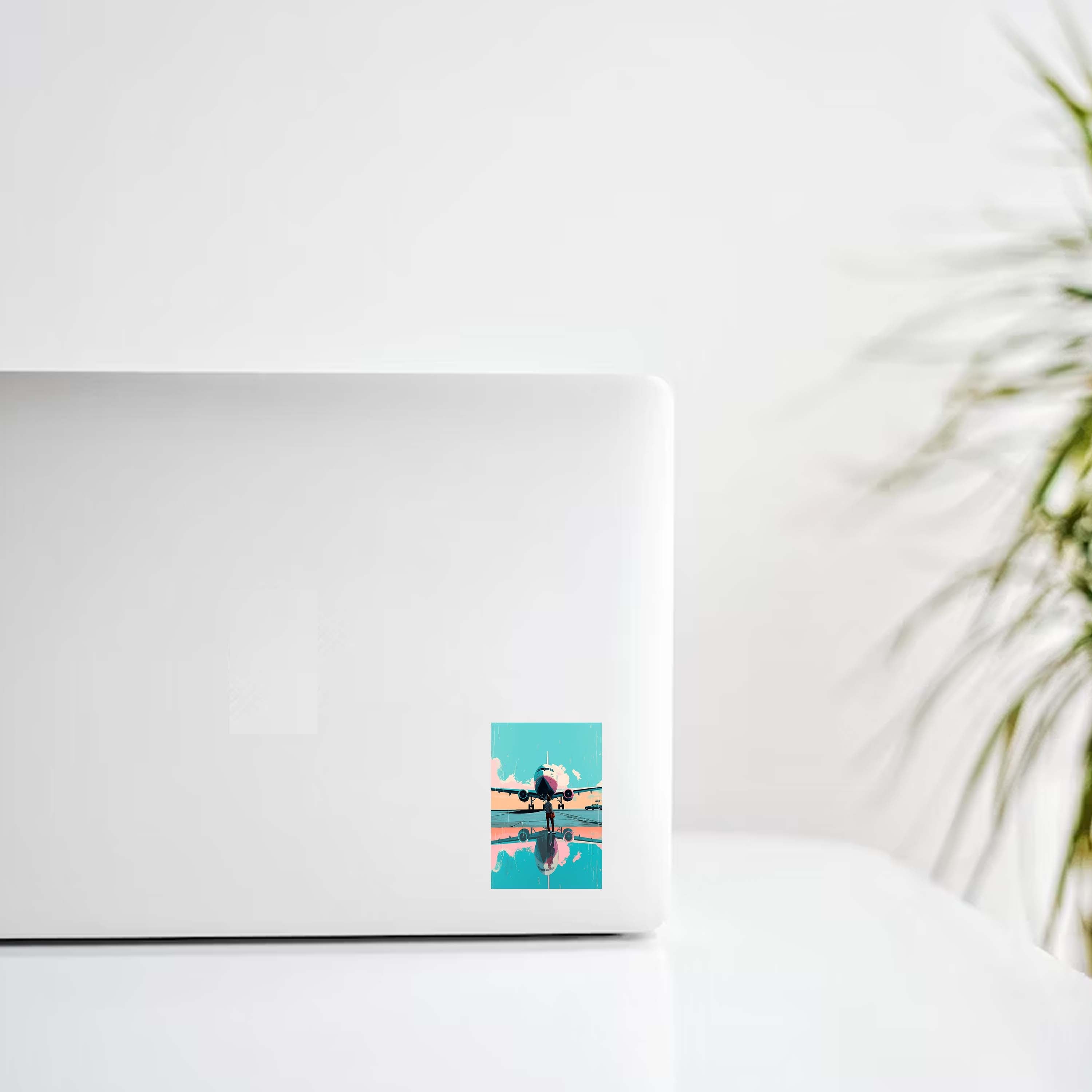 Airplane Reflection Design Decal Stickers