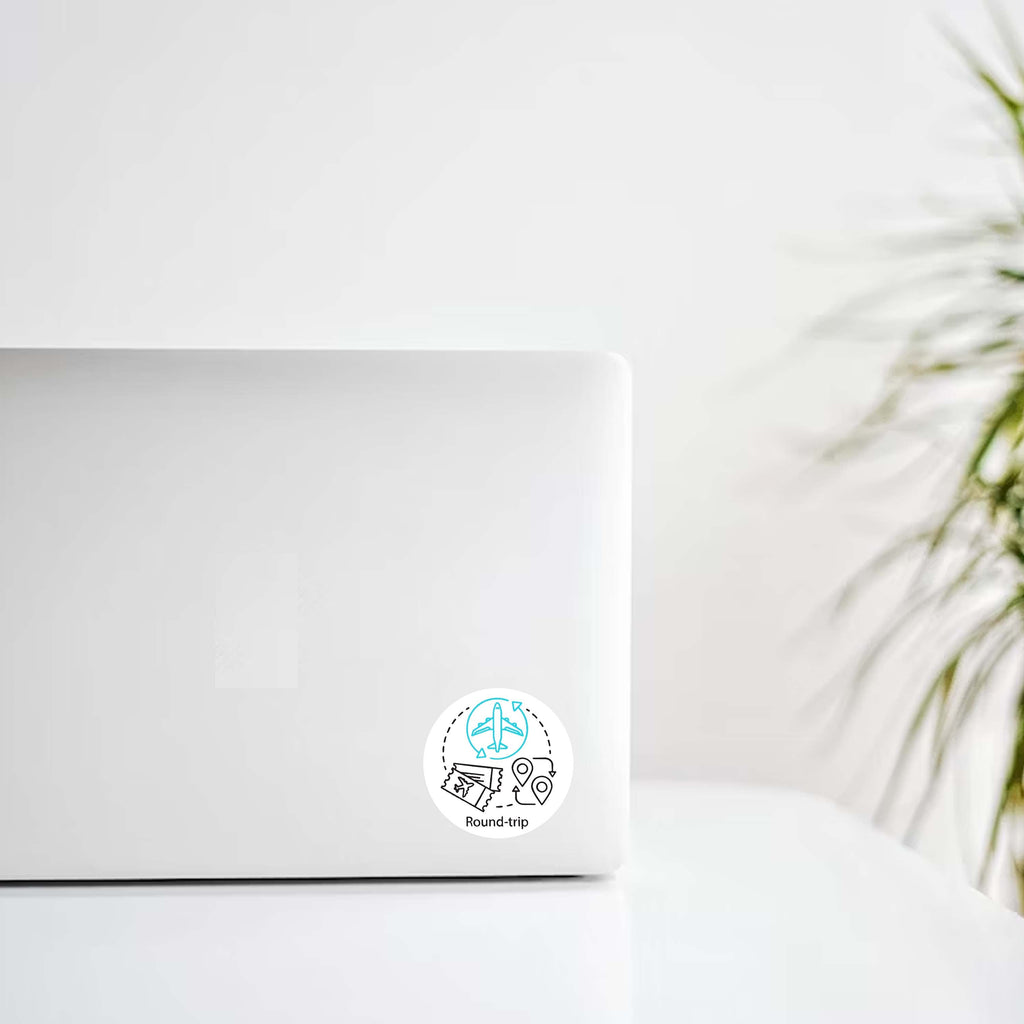 Round-Trip Decal Stickers