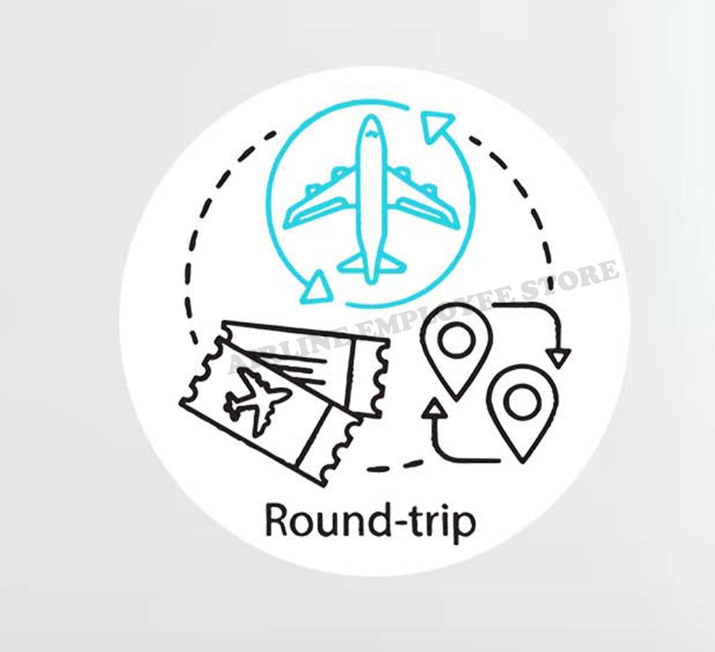 Round-Trip Decal Stickers