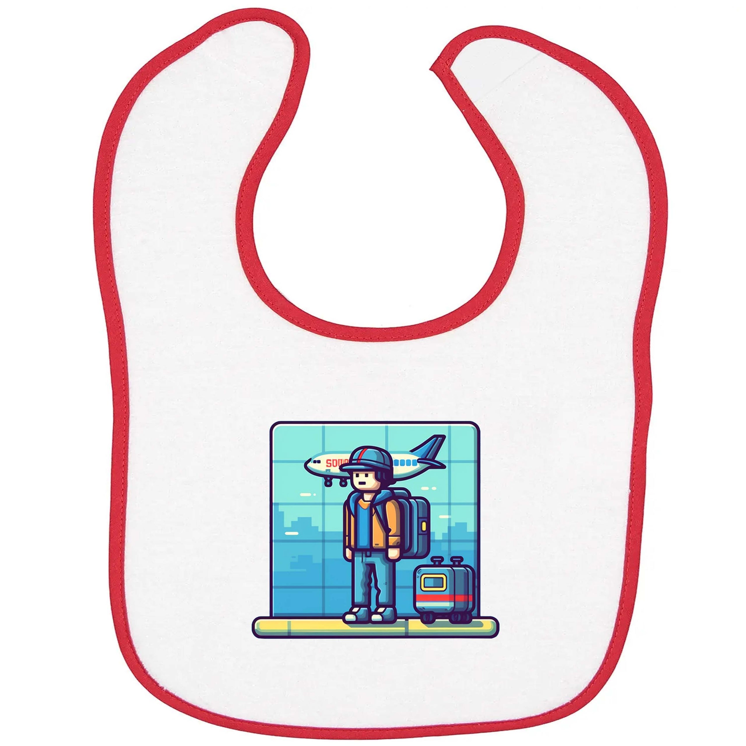 Airport Lego Design Baby Bib