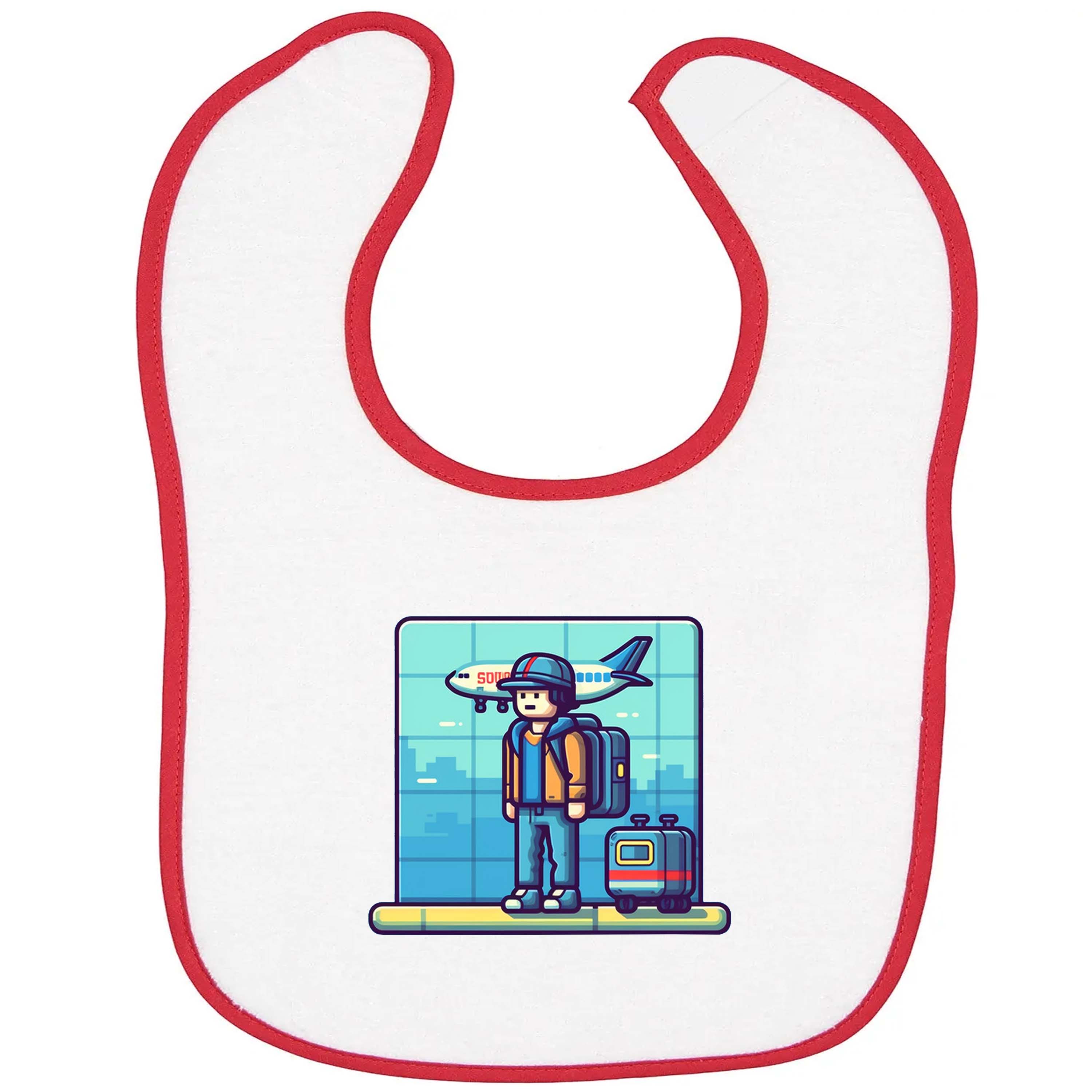 Airport Lego Design Baby Bib