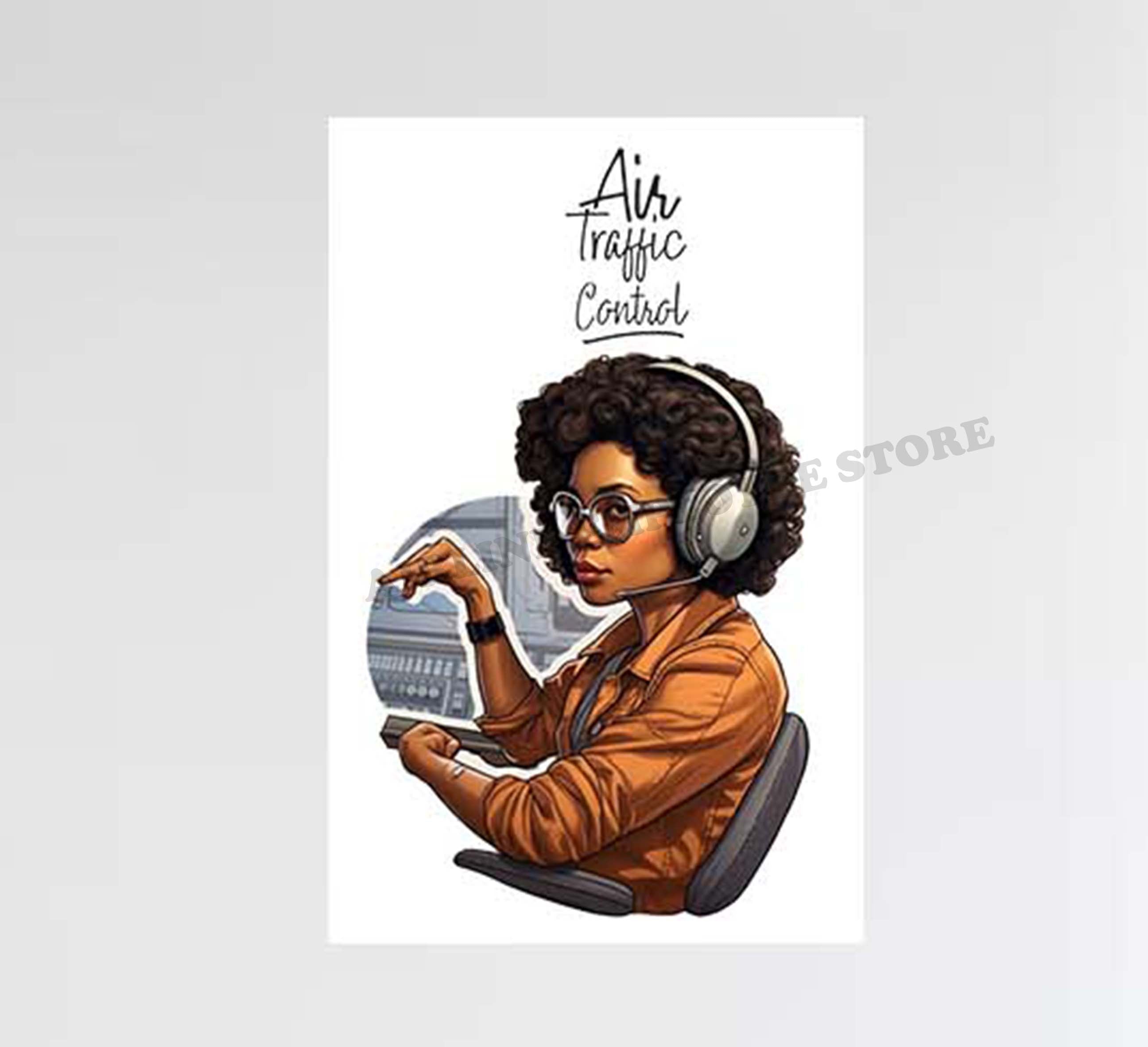 Air Traffic Control Women At Work Decal Stickers
