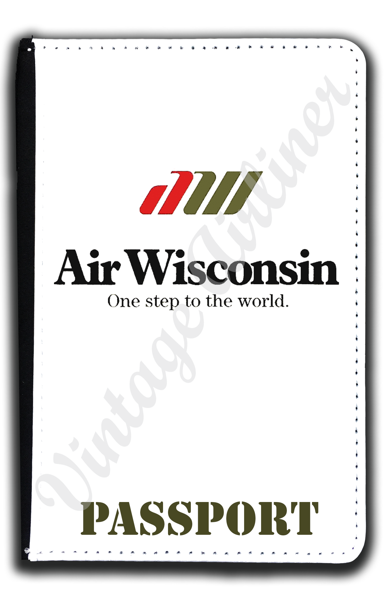 Air Wisconsin Logo Passport Case