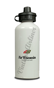 Air Wisconsin Logo Aluminum Water Bottle