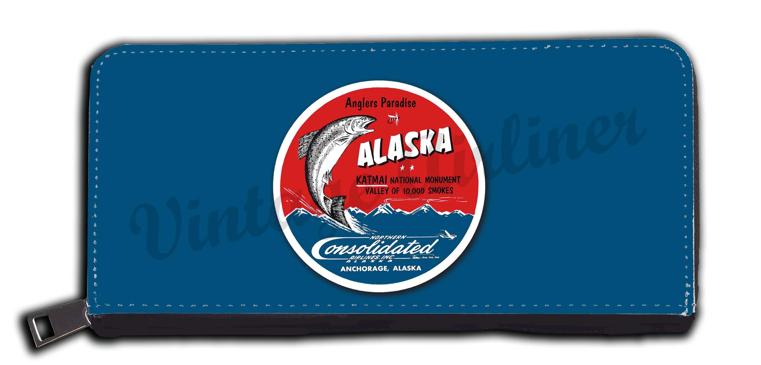 Northern Consolidated Airlines Vintage Bag Sticker Wallet