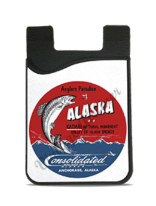 Northern Consolidated Airlines 1950's Vintage Bag Sticker Card Caddy