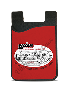 Wien Air Alaska Vintage Bag Sticker Card Caddy