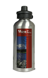 Wien Air Timetable Cover Aluminum Water Bottle