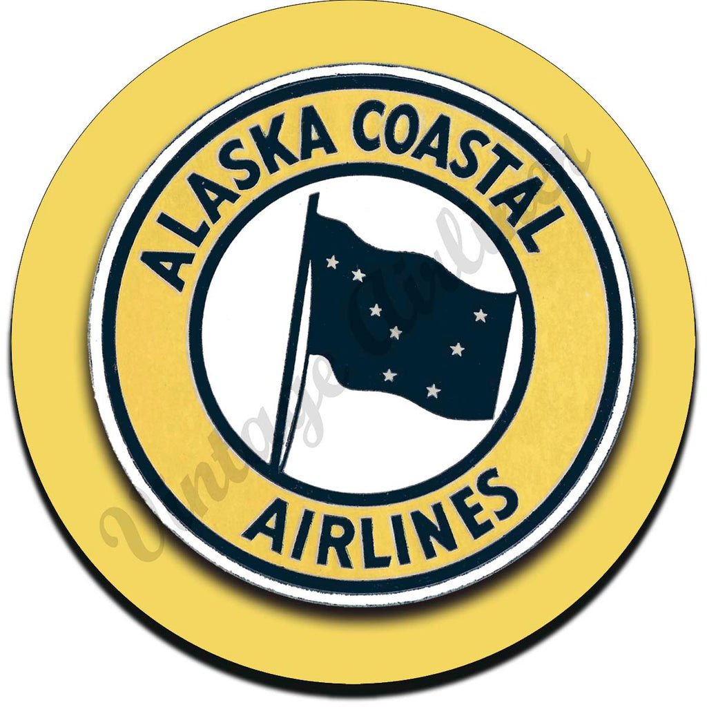 Alaska Coastal Airlines Sandstone Coaster