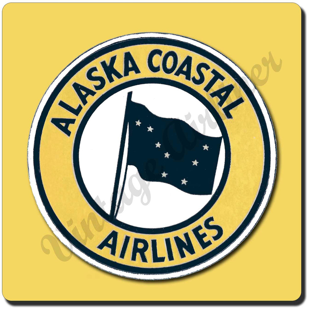 Alaska Coastal Airlines Sandstone Coaster