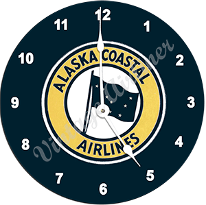 Alaska Coastal Airlines Wall Clock