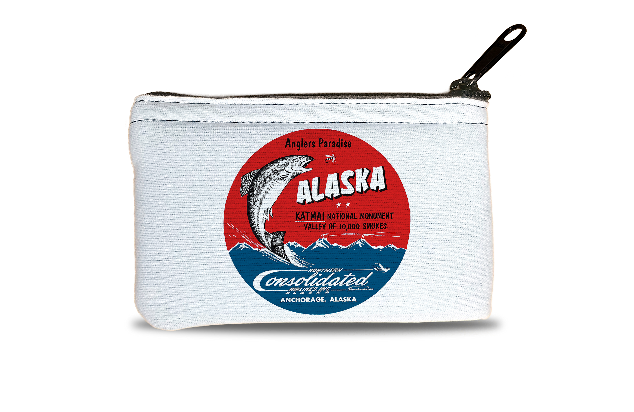 Northern Consolidated Airlines Vintage Bag Sticker Rectangular Coin Purse