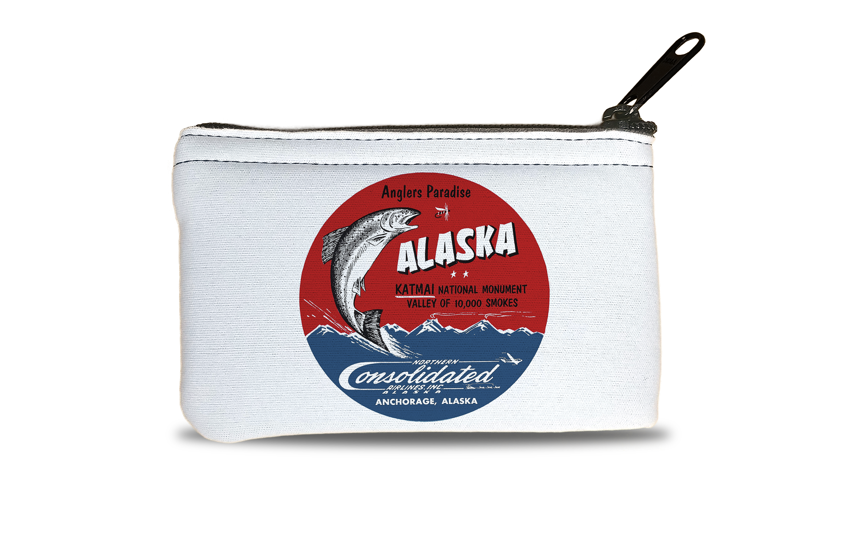 Northern Consolidated Airlines Vintage Bag Sticker Rectangular Coin Purse