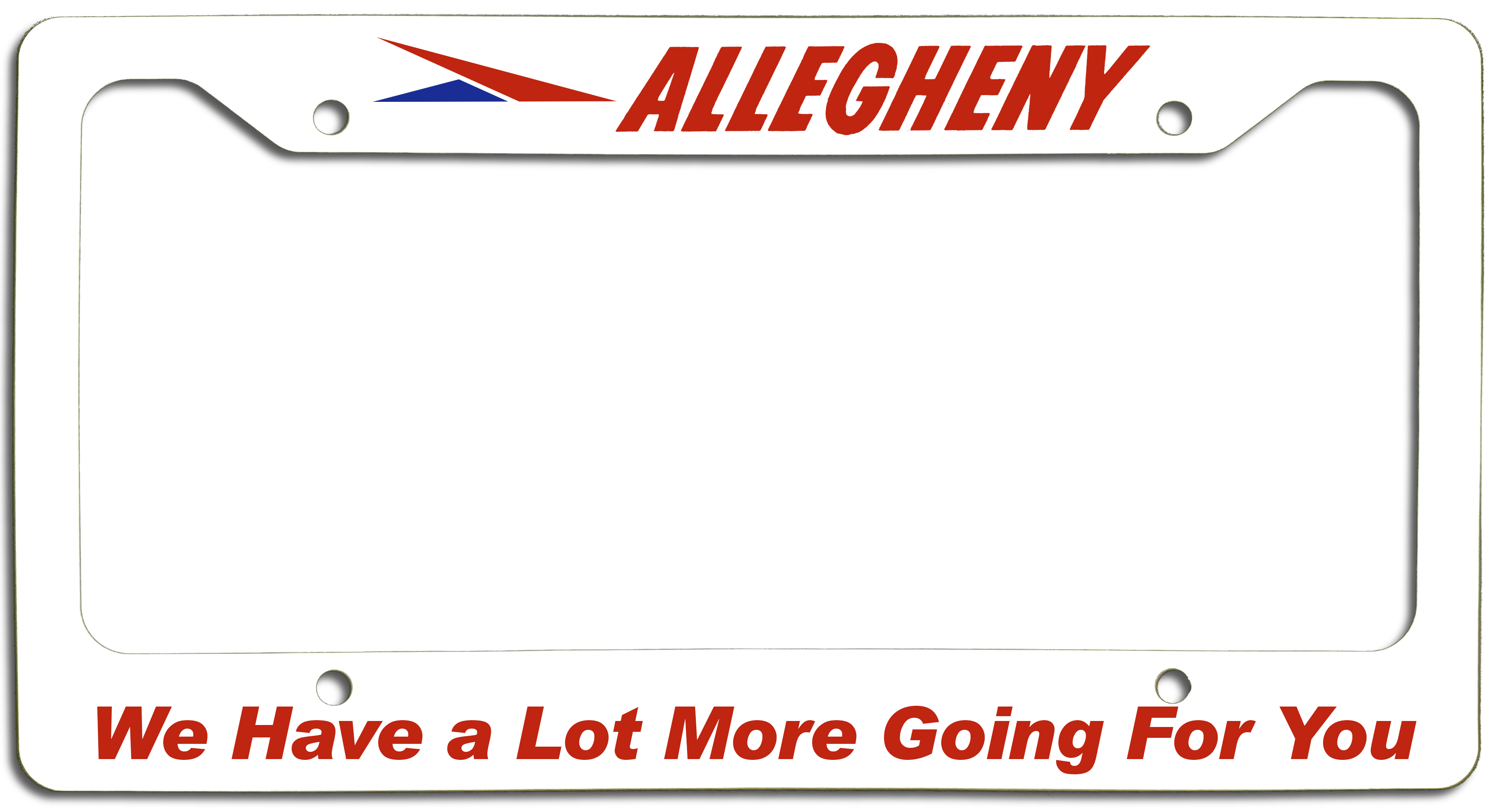 Allegheny Airlines A Lot More Going for You License Plate Frame