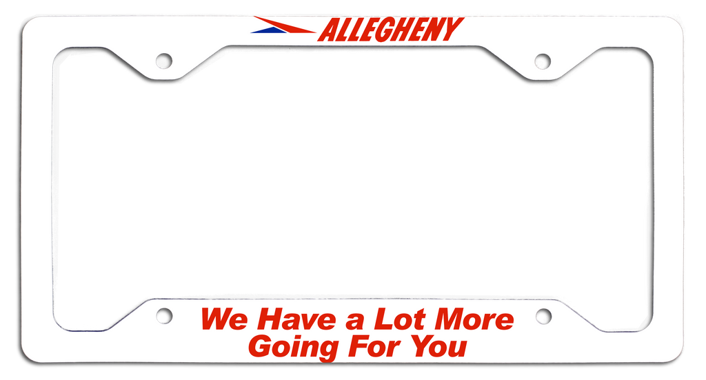 Allegheny Airlines A Lot More Going for You License Plate Frame