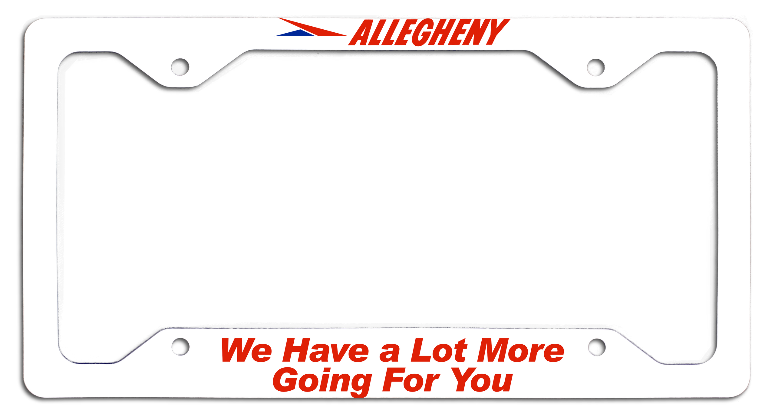 Allegheny Airlines A Lot More Going for You License Plate Frame