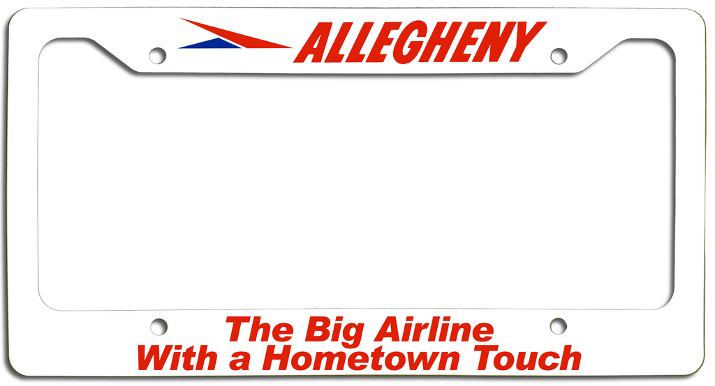 Allegheny Airlines Hometown Touch License Plate Frame