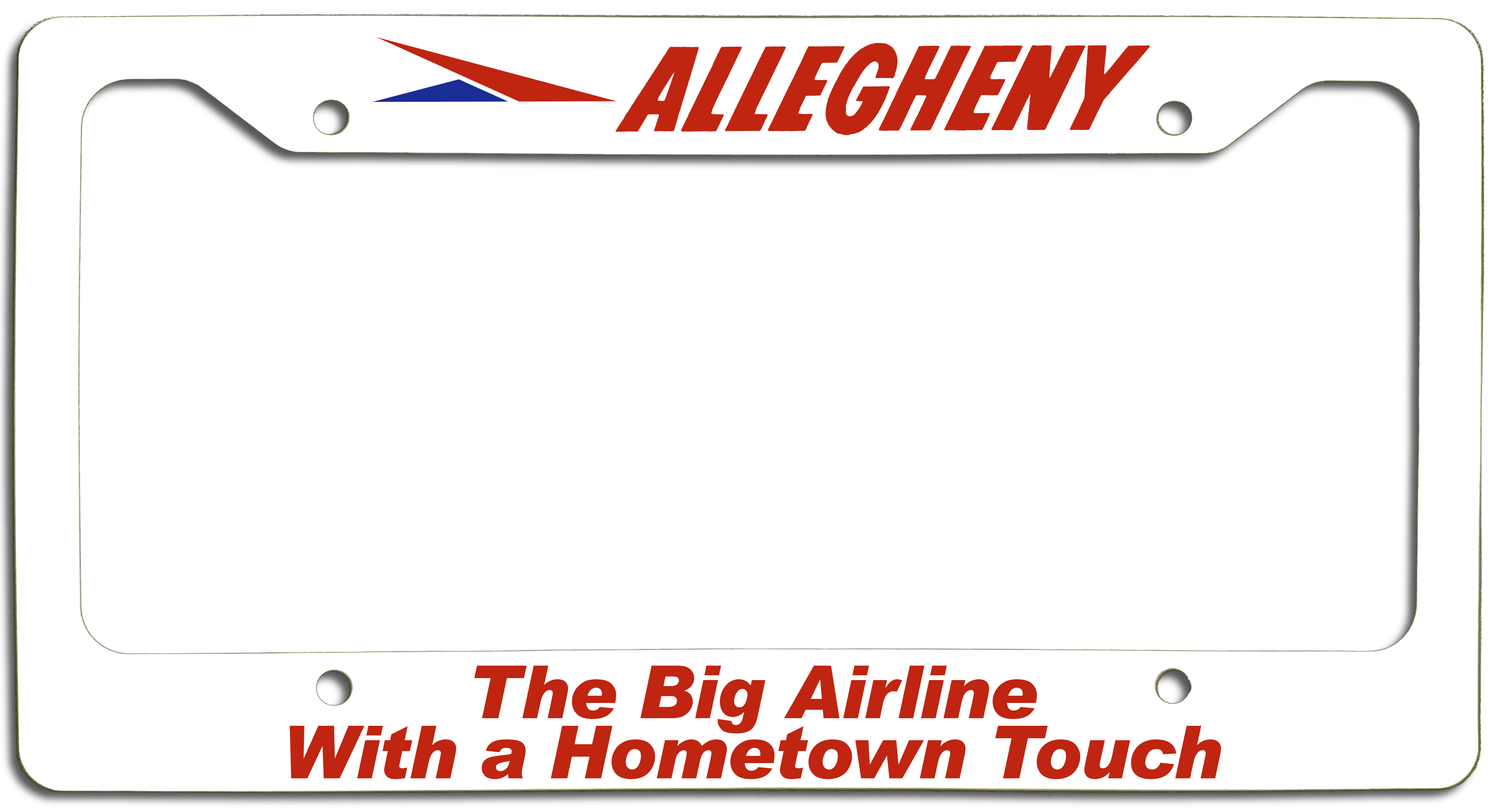 Allegheny Airlines Hometown Touch License Plate Frame