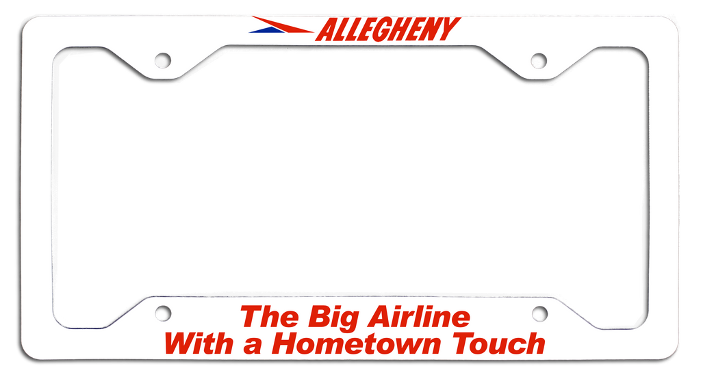 Allegheny Airlines Hometown Touch License Plate Frame