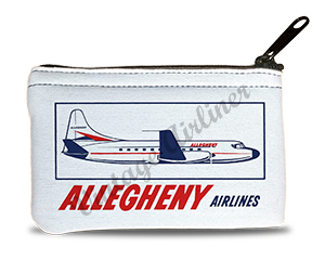 Allegheny Airlines 1960's Vintage Bag Sticker Rectangular Coin Purse
