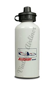 Allegheny 1960's Vintage Bag Sticker Aluminum Water Bottle